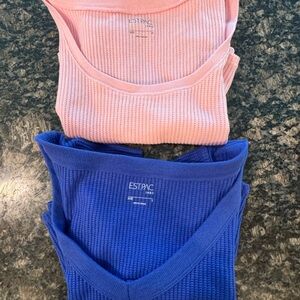 PacSun Pink and Blue Crop Tops